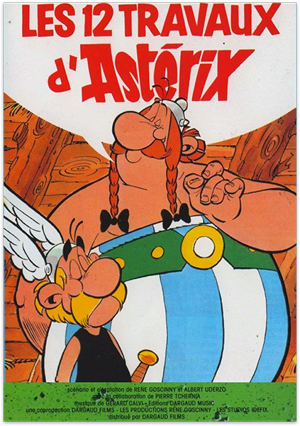 Affiche du film des 12 travaux d'Asterix par Mediatoon Droits Audiovisuels