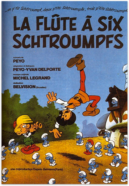 Affiche du film la Flute à six Schtroumpfs