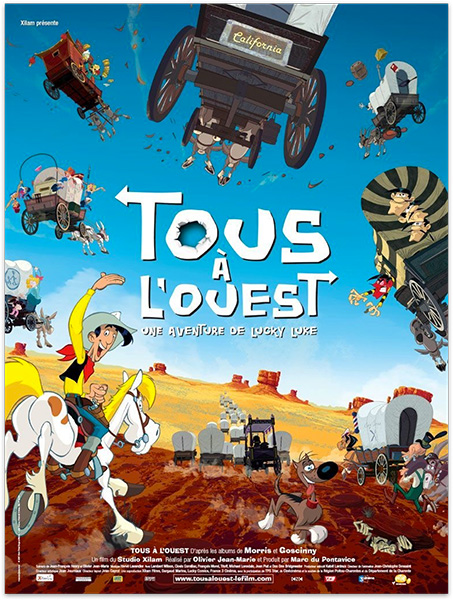 Affiche du film Lucky Luke, tous à l'ouest