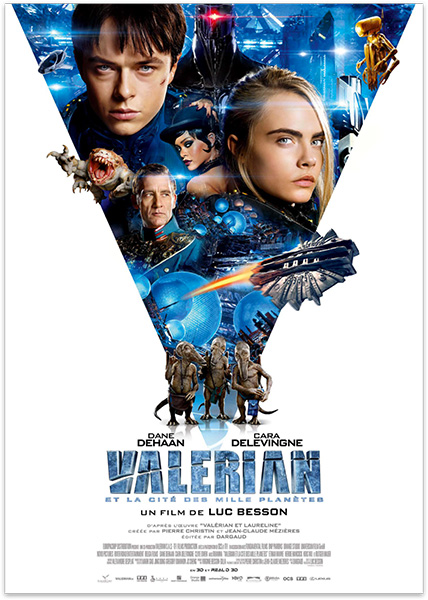 Affiche du film Valérian par Mediatoon Droits Audiovisuels